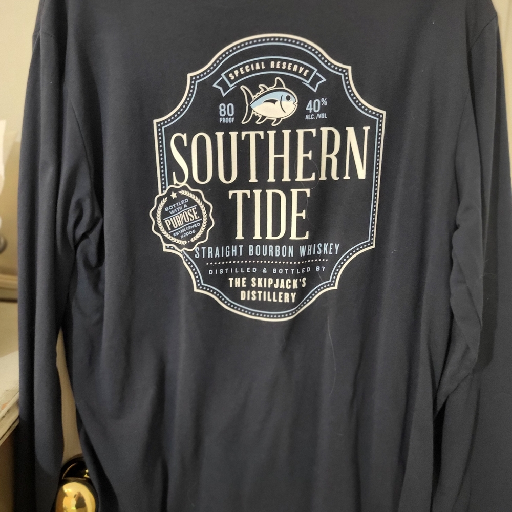 Southern Tide Navy Long Sleeve Shirt